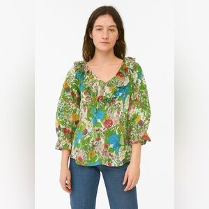NWT Millie Resort Floral Blouse